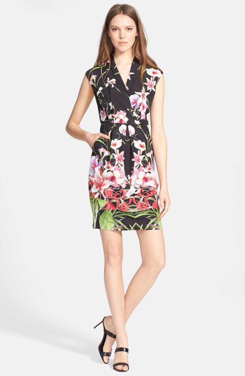 Ted Baker London 'Ieshia Mirrored Tropics' Floral Print Dress | Nordstrom