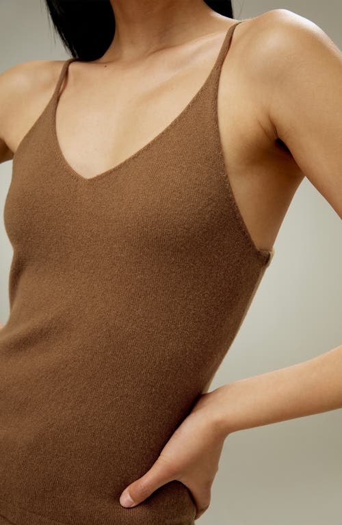 Lilysilk Essential Cashmere Cami Top For Women In Toffee