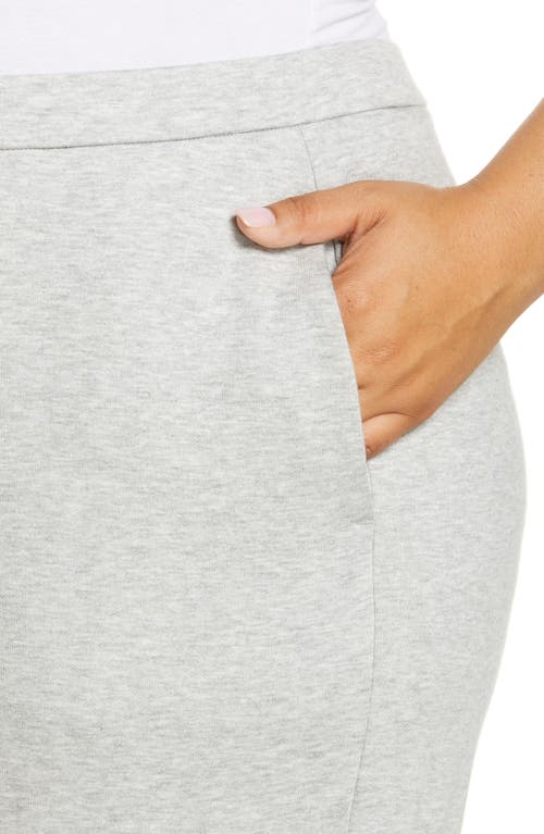 Eileen Fisher Slouch Fleece Ankle Pants In Dark Pearl