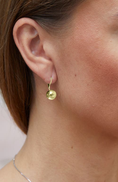 Savvy Cie Jewels Ball Drop Earrings In Gold