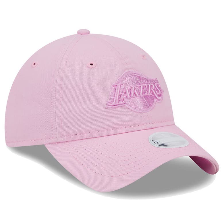Shop New Era Pink Los Angeles Lakers Colorpack Tonal 9twenty Adjustable Hat