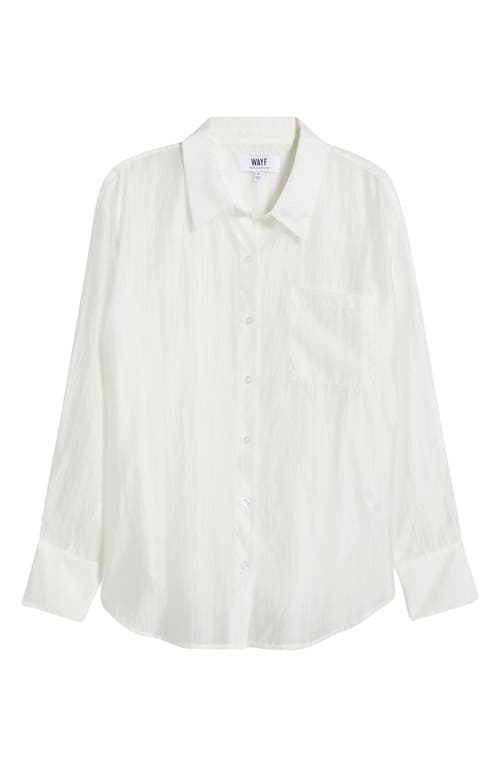 Shop Wayf X Chérie Madeleine Reverie Organza Shirt In Ivory