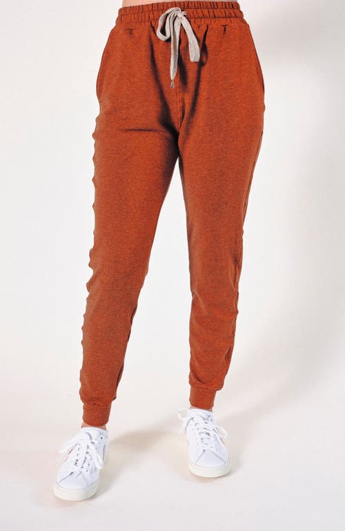 Poplinen Plus Agnes Organic Cotton + Tencel Jogger Pant In Rust