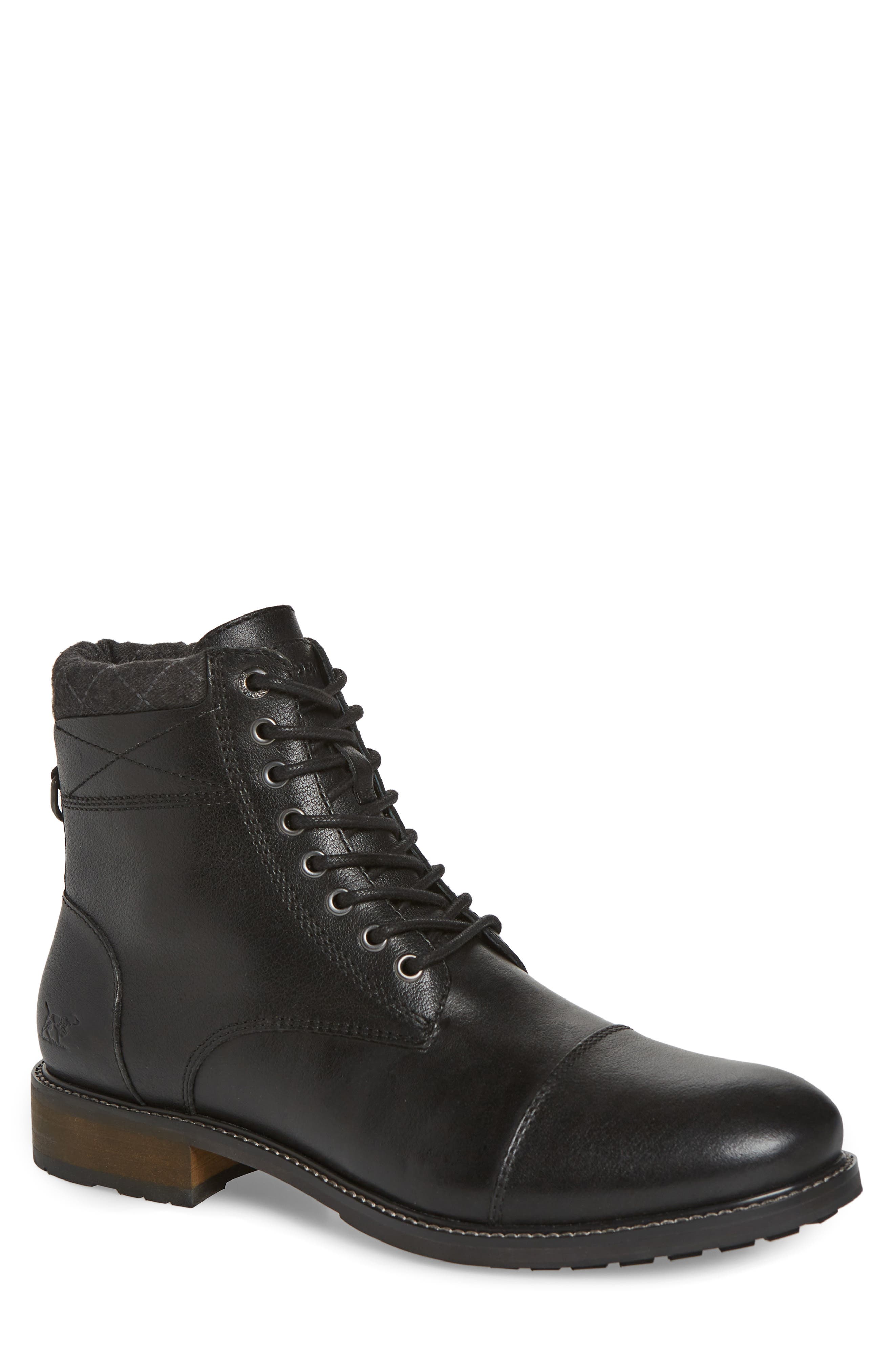 dress boots for men black