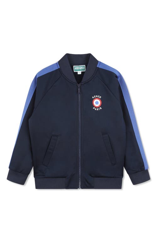 Shop Kenzo Kids' Boke Logo Track Jacket In Navy