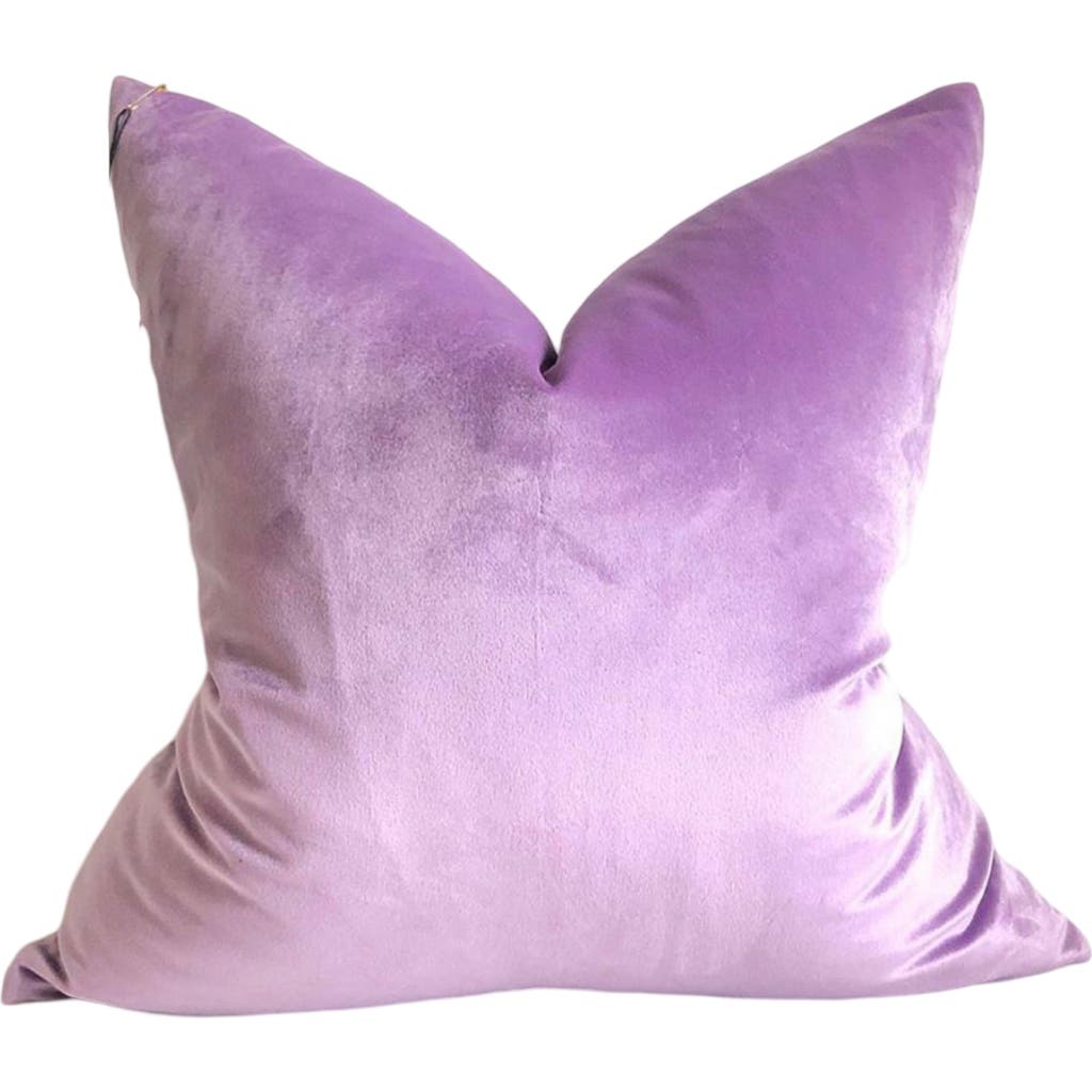 Modish Decor Pillows Velvet Throw Pillow Cover, 18 X 18 In Lilac