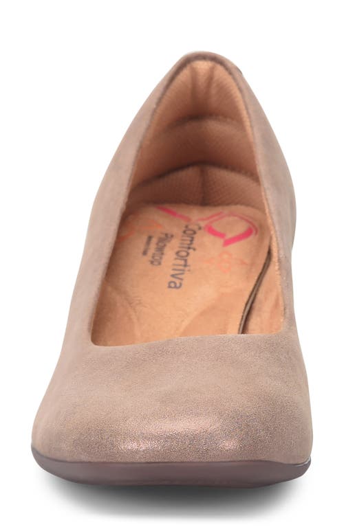 Comfortiva Peach Pump In Coffee