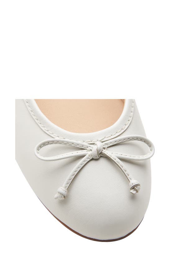 Shop Clarks Fawna Lily Ballet Flat In White Leather