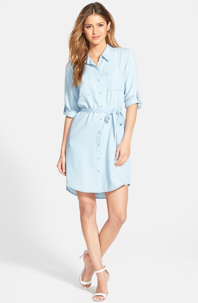 Jessica Simpson Chambray Shirt Dress | Nordstrom