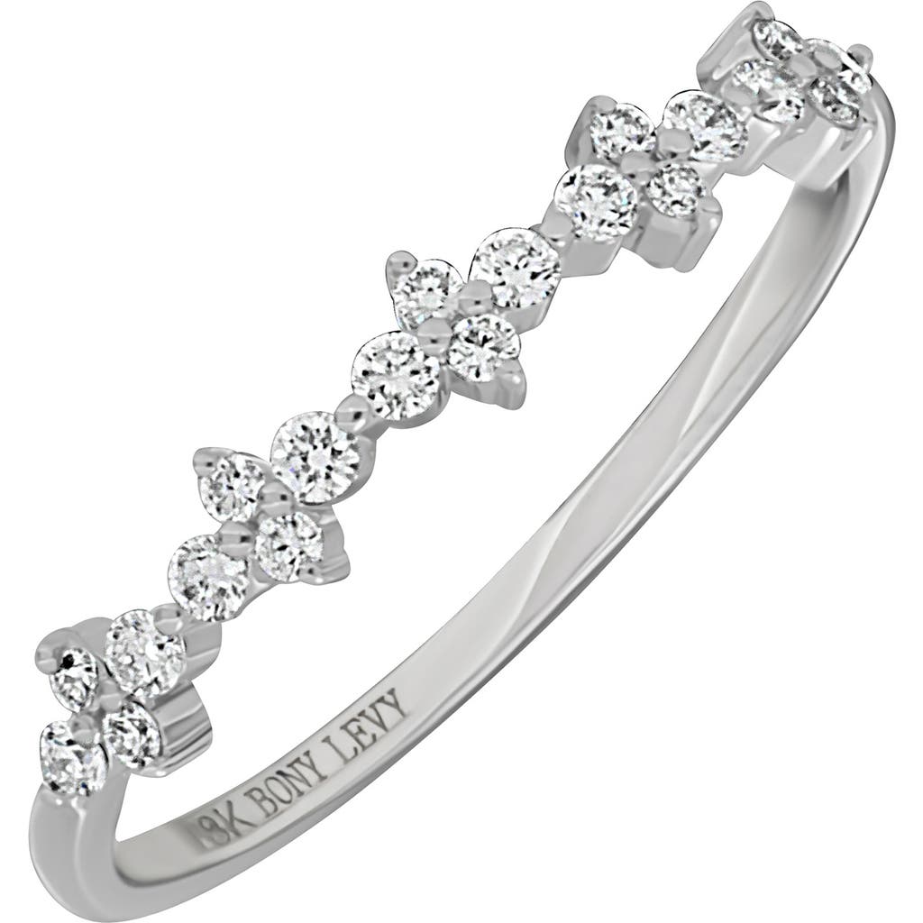 Bony Levy Liora Stackable Diamond Ring In 18k White Gold