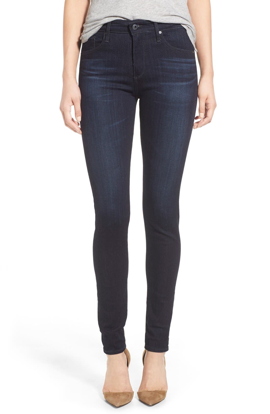AG The Farrah High Waist Skinny Jeans
