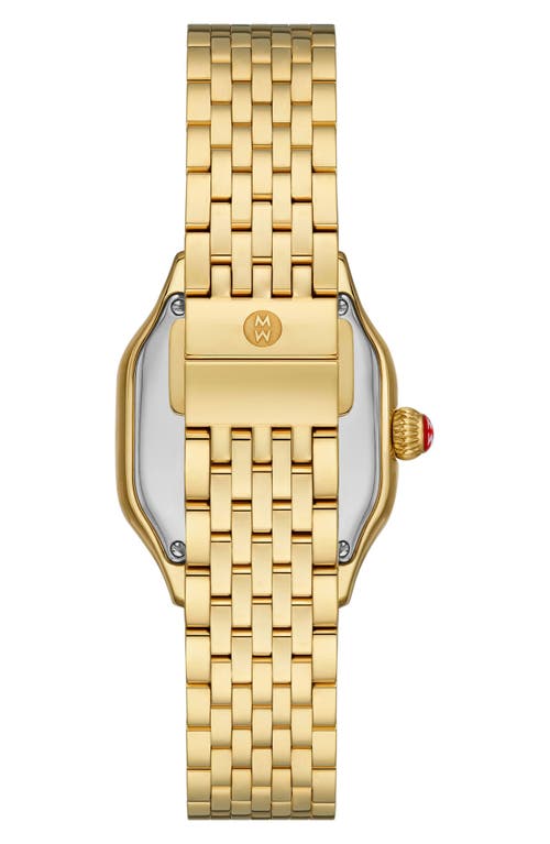 Michele Meggie Diamond Dial Watch Head & Bracelet, 29mm In Gold