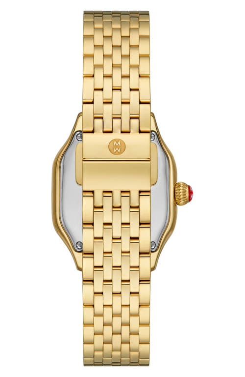 Shop Michele Meggie Diamond Dial Watch Head & Bracelet, 29mm In Gold