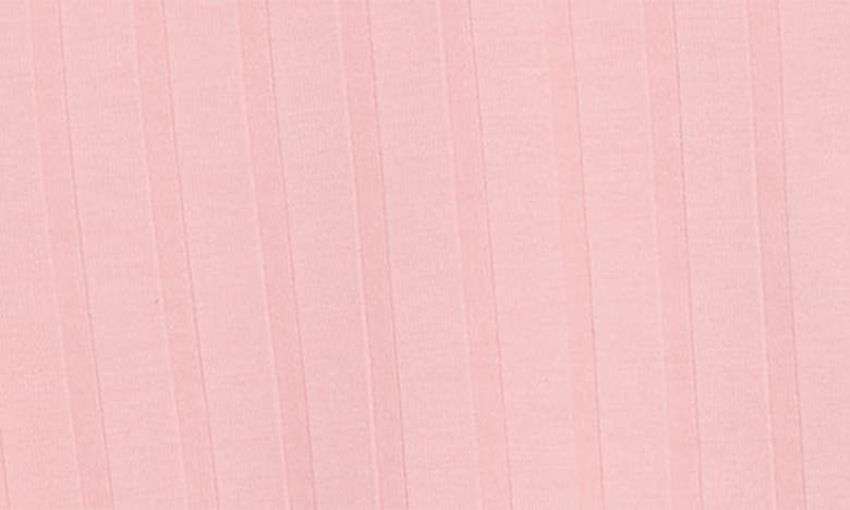 Shop Cotton Emporium Ribbed Cardigan Top In Hot Pink