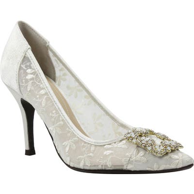J. Renee Bilboa Pointy Toe Pump B - Ivory