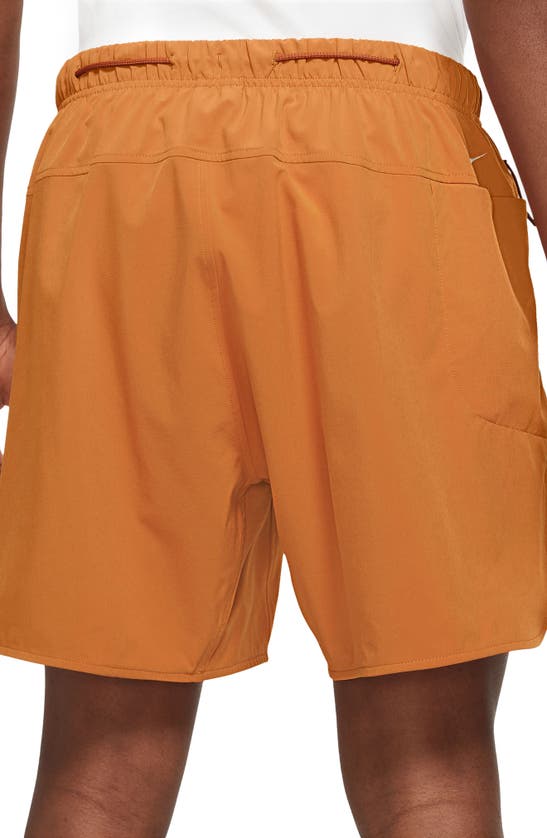 Shop Nike New Sands Hiking Shorts In Monarch/ Dark Russet