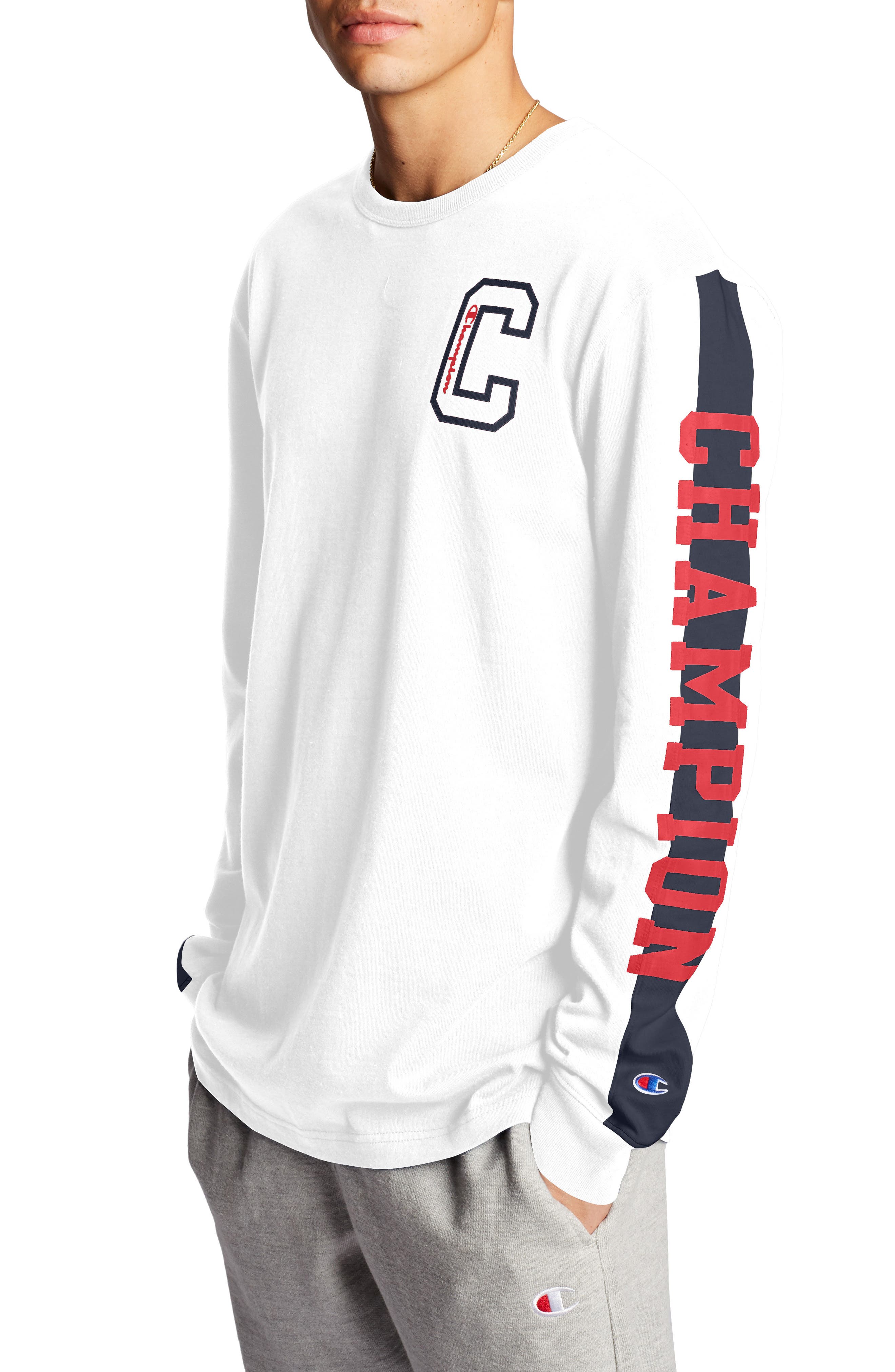 champion script long sleeve