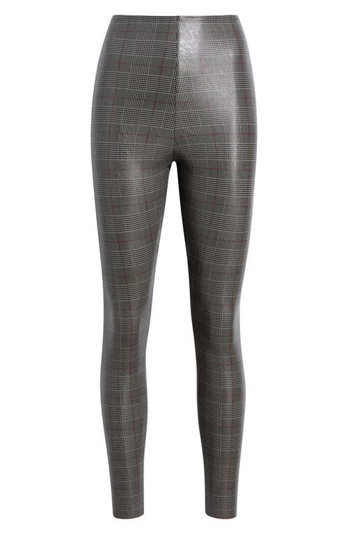 Shop Commando Plaid Faux Leather Leggings In Glen Plaid