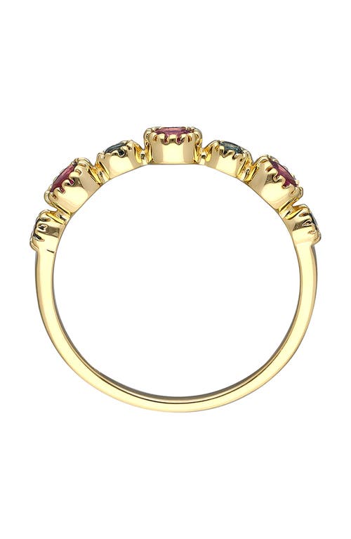 Ys Gems Two-tone Band Ring In Pink