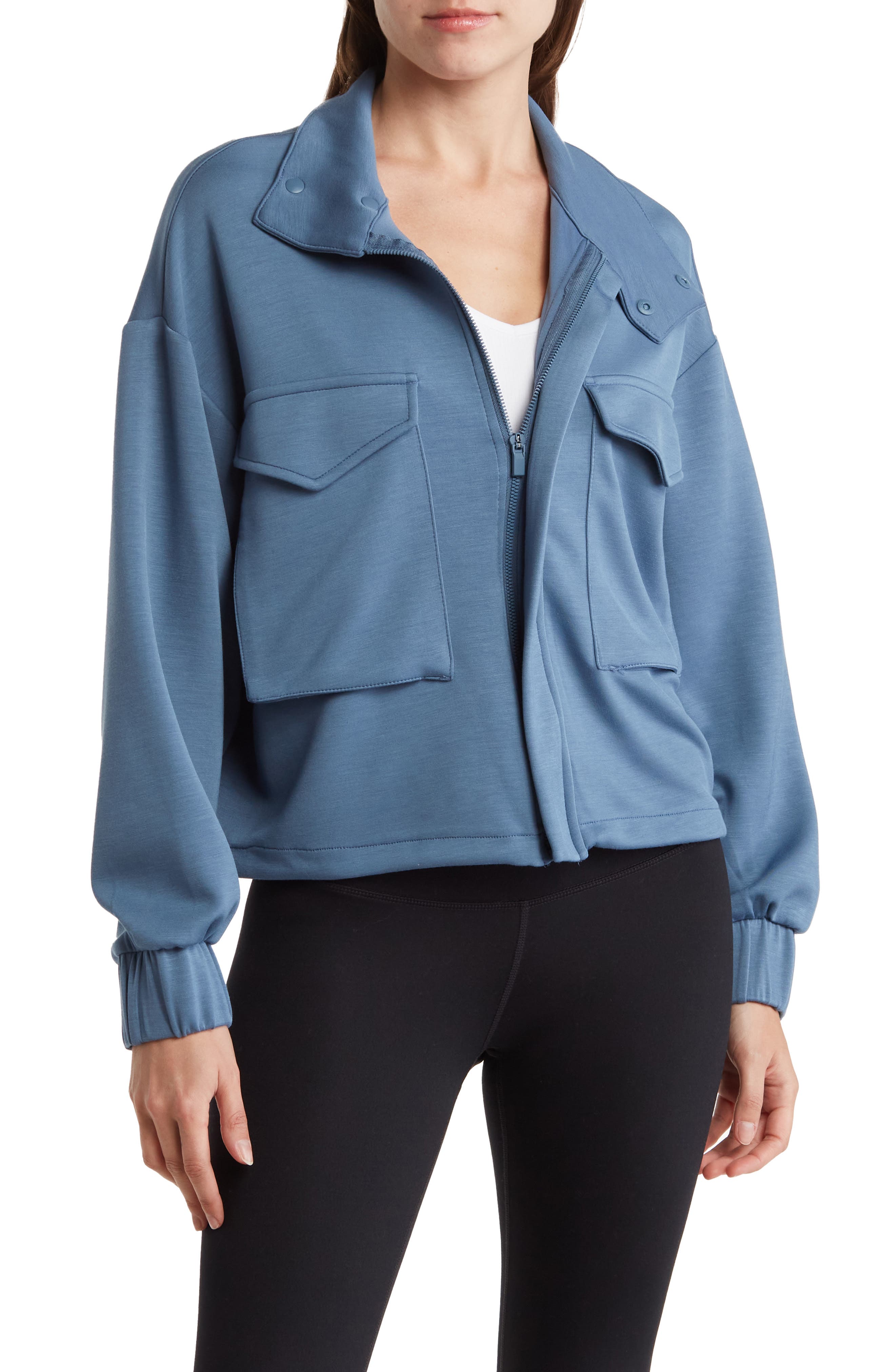 YOGALICIOUS Scuba Crop Yoga Jacket Nordstromrack