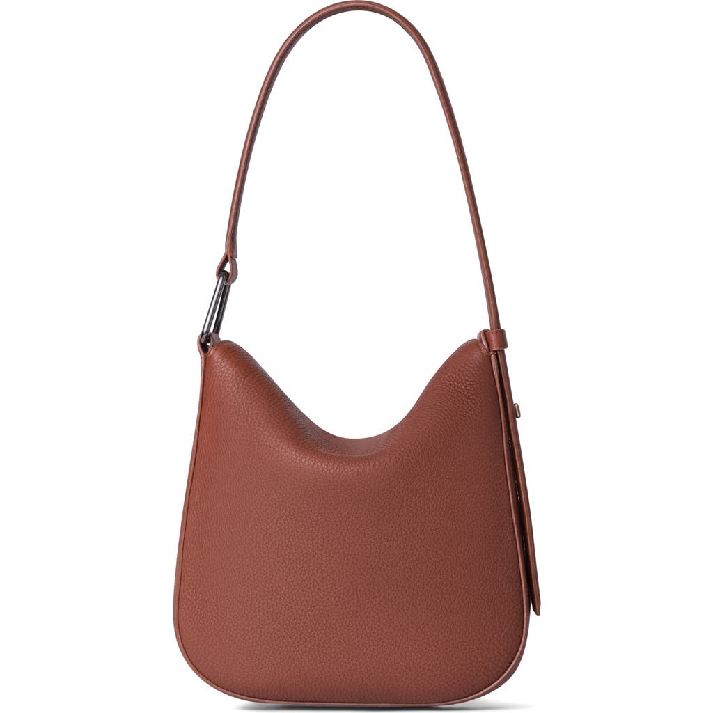AKRIS AKRIS LITTLE ANNA LEATHER HOBO BAG