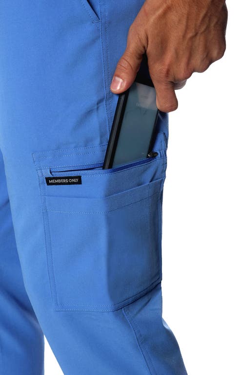 Members Only London Jogger Scrub Pants In Ceil Blue