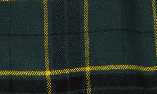 Vans Kids' Parkway Ii Plaid Cotton Hooded Snap-up Shirt Jacket In Green Gables/black