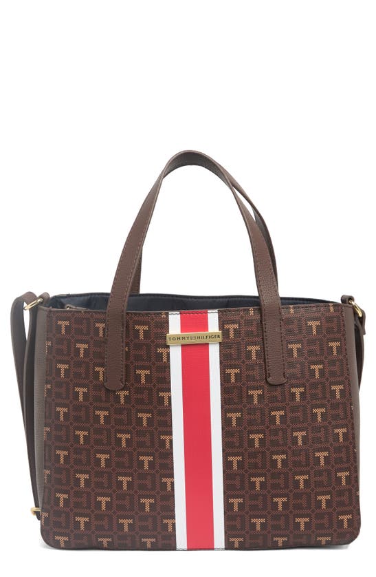 TOMMY HILFIGER - Women's shopper with monogram print 