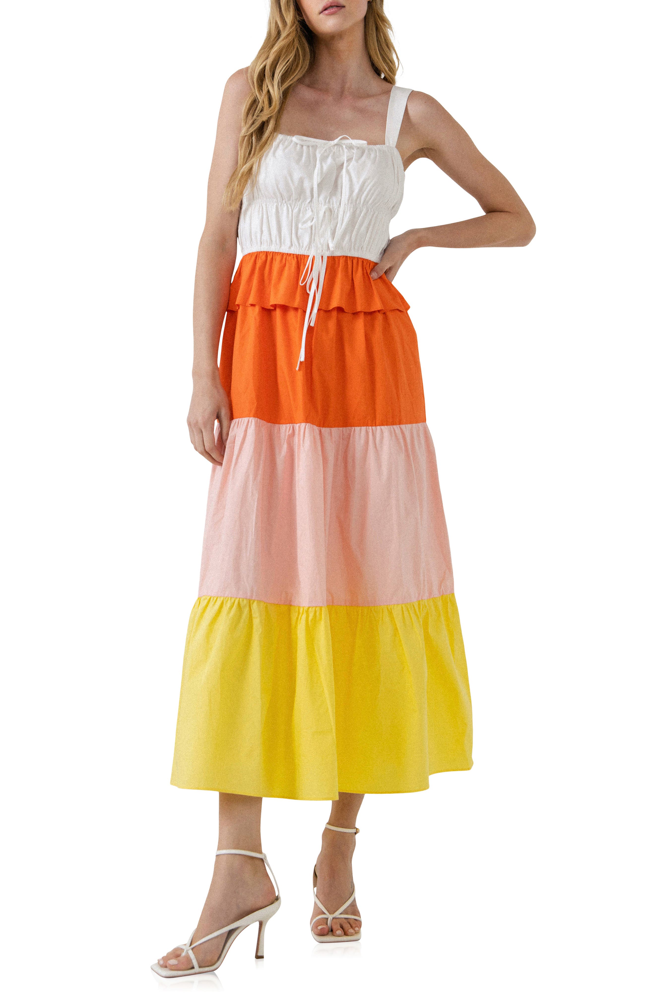 English Factory Colorblock Tiered 