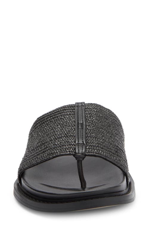 J/slides Nyc Rafina Slide Sandal In Black Stretch