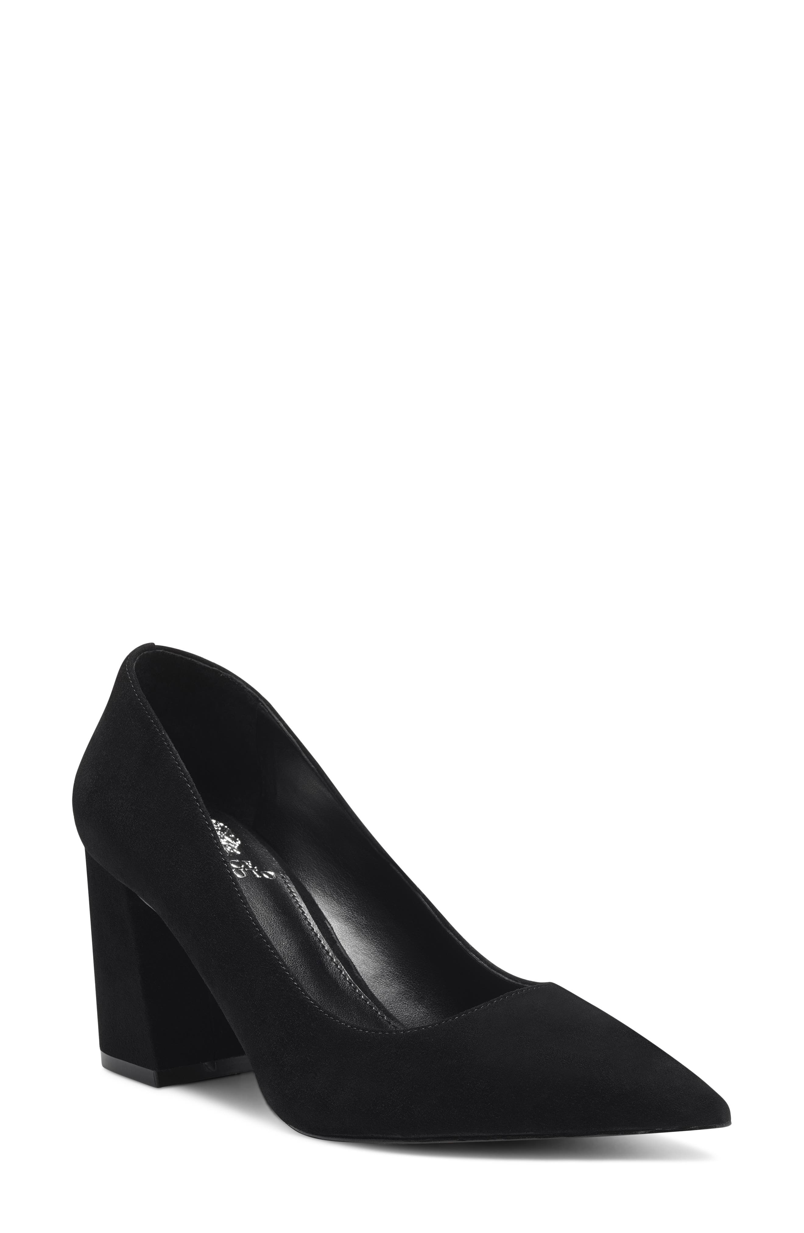 vince camuto black suede pumps