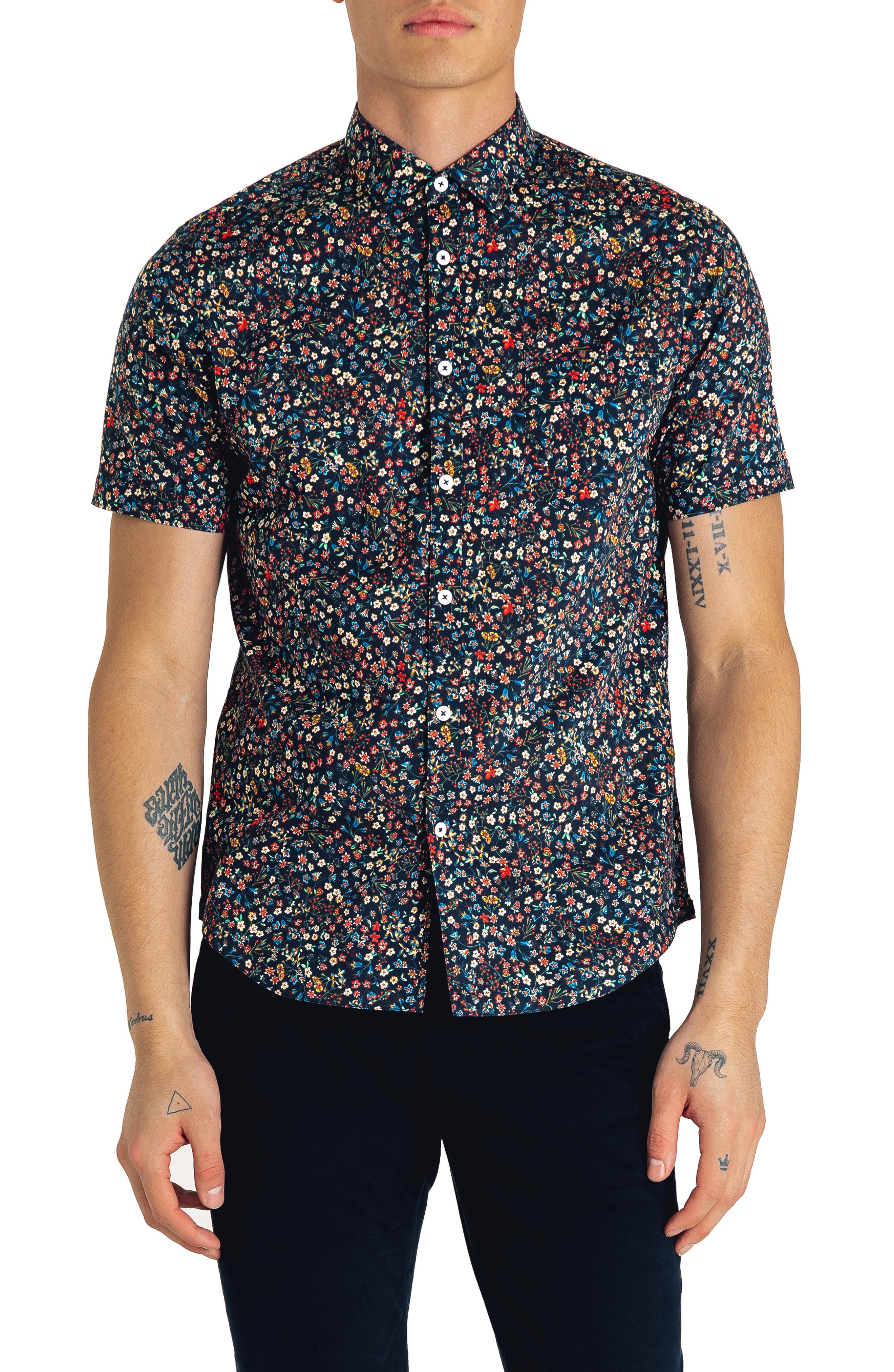 Good Man Brand Kensington Slim Fit Floral Print Cotton Shirt Nordstrom