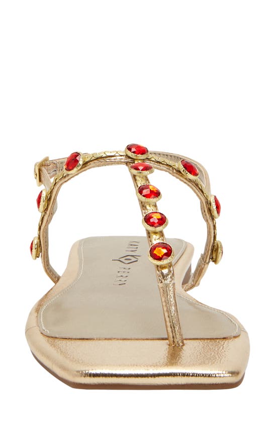 Shop Katy Perry The Camie Embellished Slingback Sandal In Gold