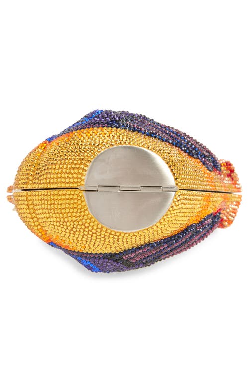 Judith Leiber Womens Bird Kingfisher Crystal Clutch-bag Silver Topaz Multi In Silver Topaz Multi
