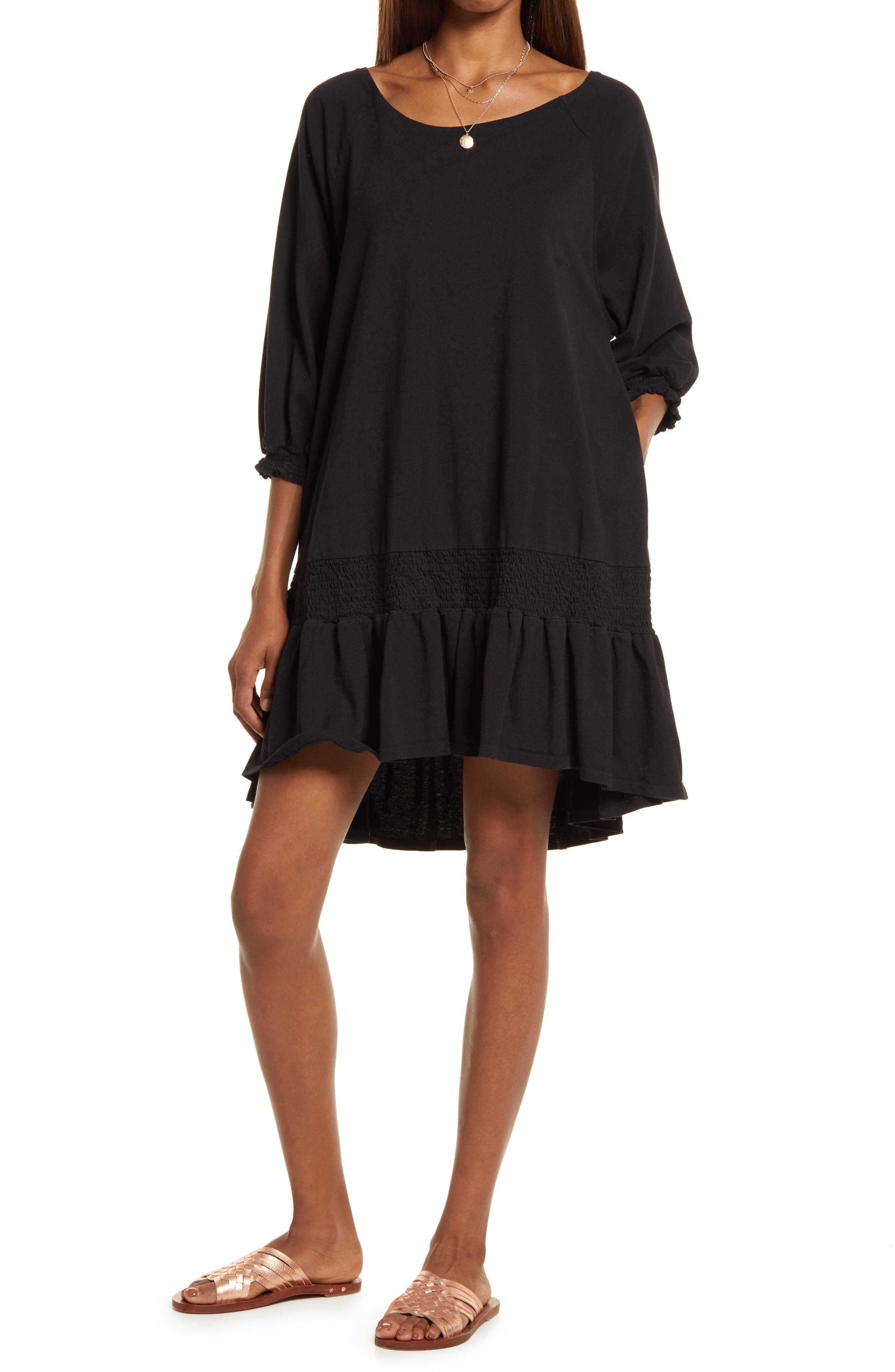 Free People Jenny Minidress In Black 