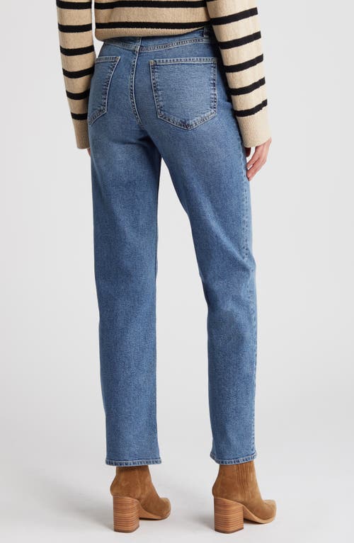 Shop Rails The Topanga High Waist Ankle Straight Leg Jeans In Blue Stone