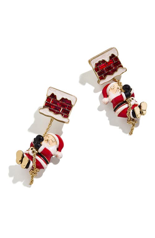 BaubleBar Santa Drop Earrings in Red Multi 