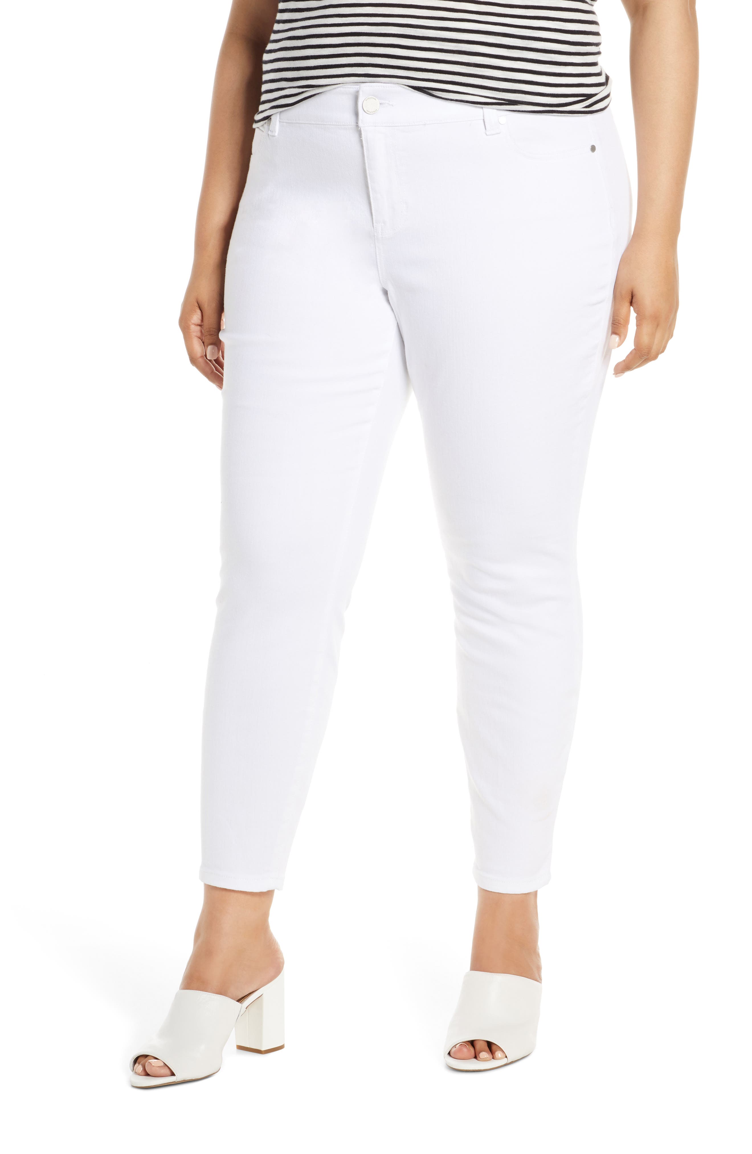 liverpool penny ankle skinny jeans white