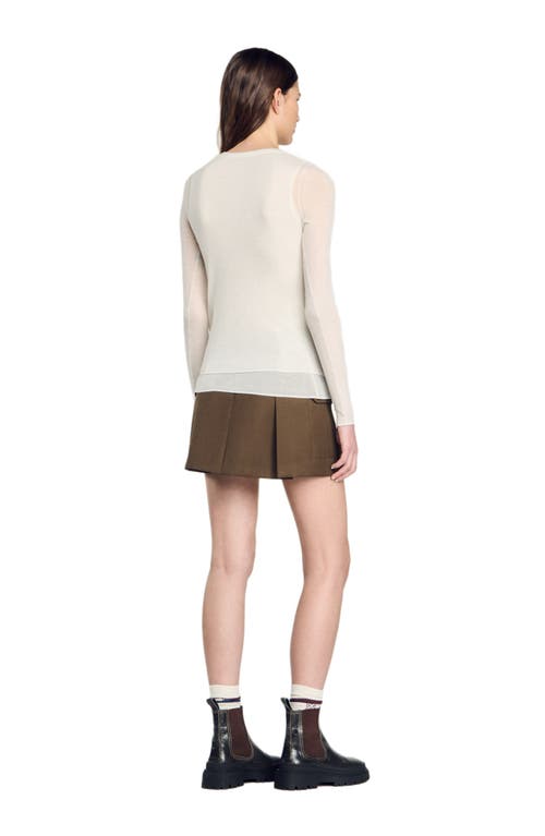 Sandro Yago Sweater In Ecru