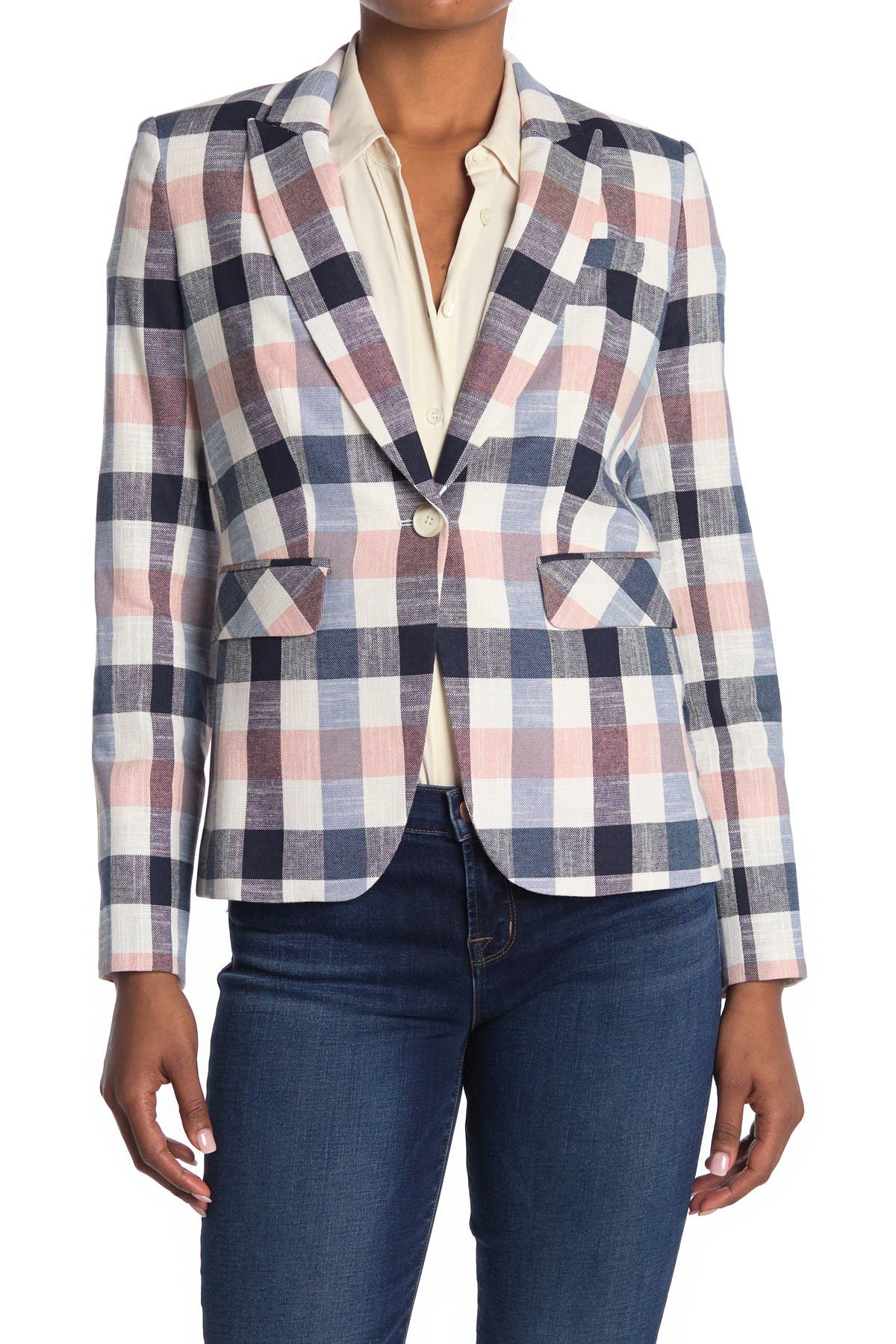 veronica beard plaid jacket