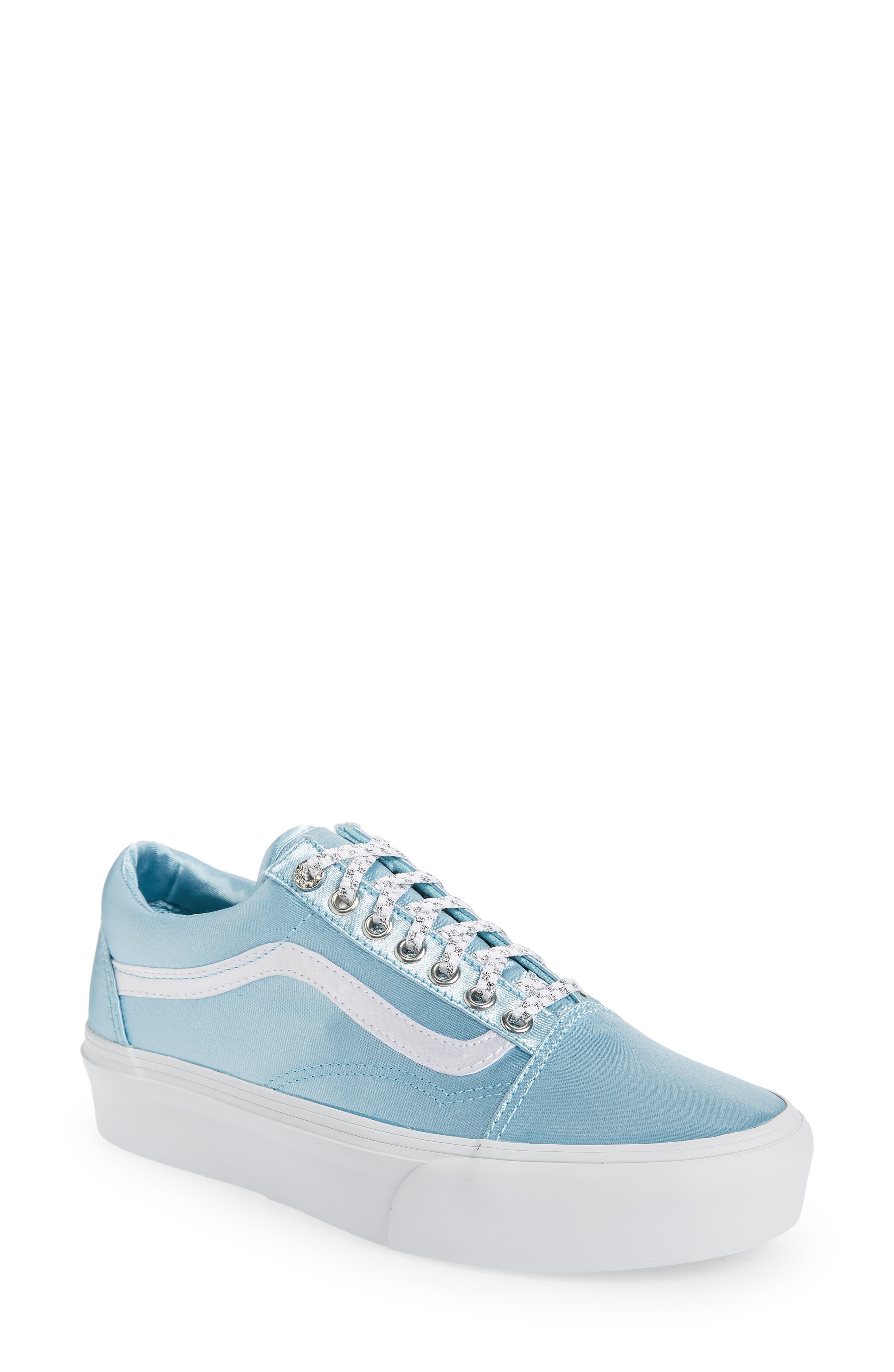 vans old skool platform blue