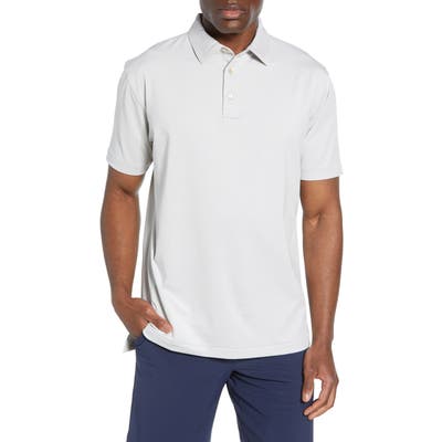 Peter Millar Halford Stripe Stretch Jersey Polo, Black