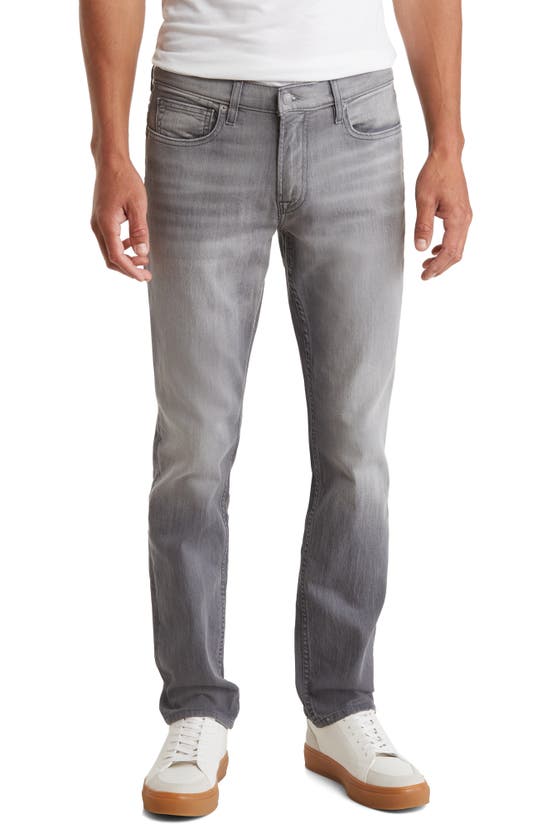 7 For All Mankind Slimmy Squiggle Slim Fit Tapered Jeans In Gray