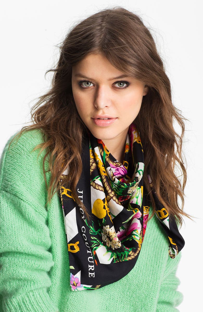 Juicy Couture 'Royal Iconic' Silk Scarf | Nordstrom