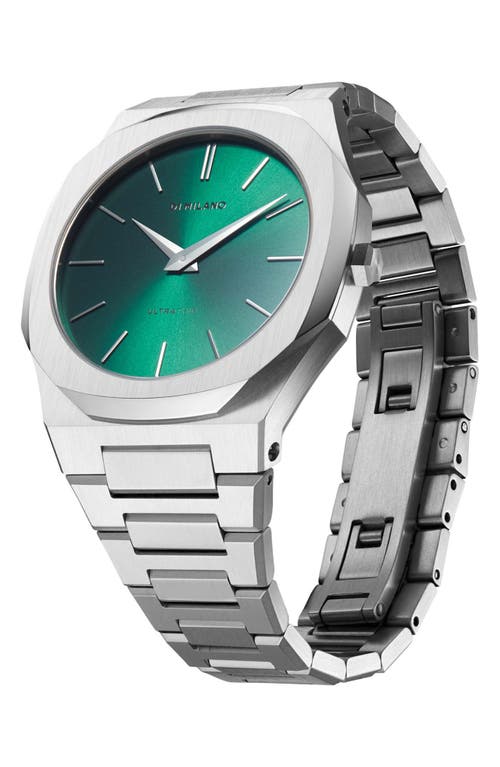 D1 Milano Ens Green D1-atbj12 Automatic Bracelet Stainless-steel Automatic Watch In Green/silver