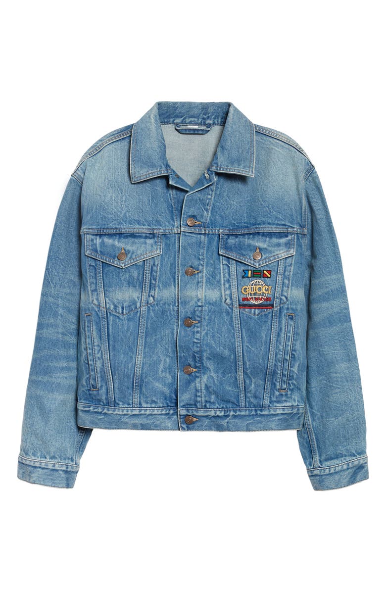 Gucci Embroidered Denim Jacket | Nordstrom