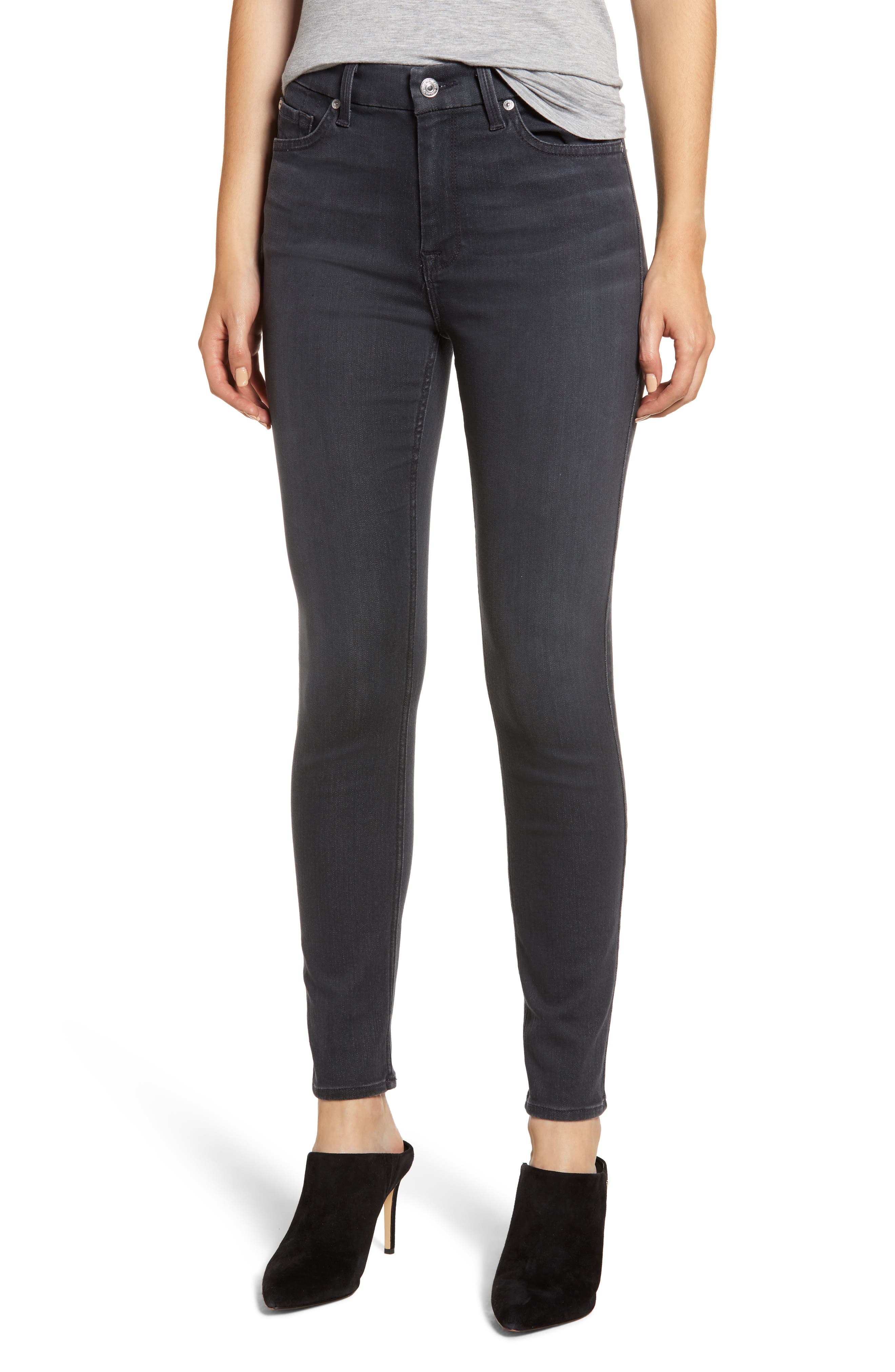 seven for all mankind high waist ankle skinny