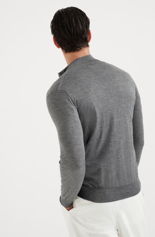 Shop Brunello Cucinelli Lightweight Cardigan In Dark Grey