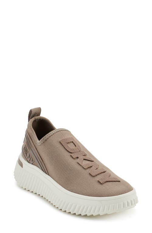 Shop Dkny Leighton Wedge Platform Sneaker In Ash