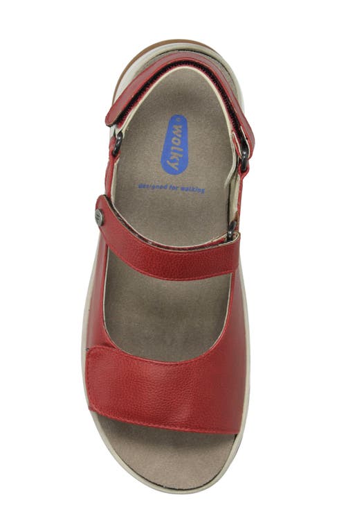 Shop Wolky Adura Slingback Platform Sandal In Red Biocare